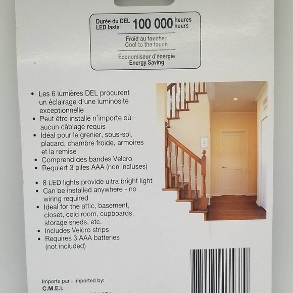 NEW!  (10x)6 LED Light Switch Light - Picture 2 of 2